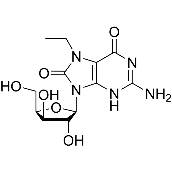 7-Ethyl-7,8-dihydro-8-oxo-9-(β-D-xylofuranosyl)guanine 2389988-43-4